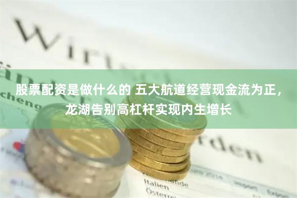 股票配资是做什么的 五大航道经营现金流为正，龙湖告别高杠杆实现内生增长